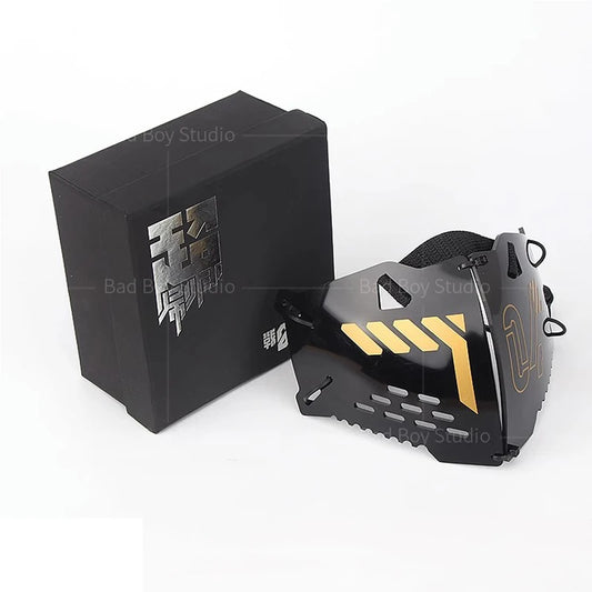 Mascara Cyberpunk Con Orejas De Gato