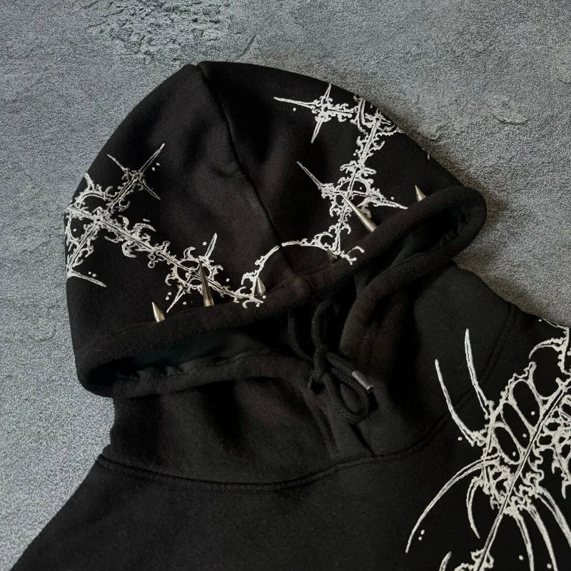 Sudadera Con Estampado Y Gorra