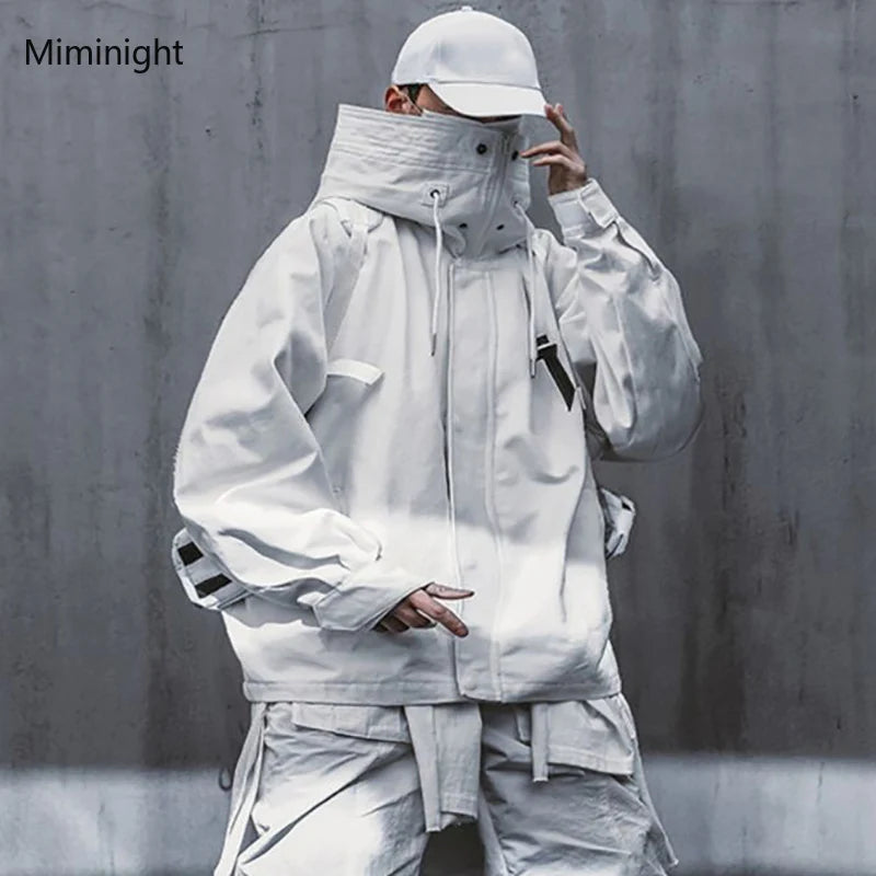 Chaqueta Techwear De Cuello Alto