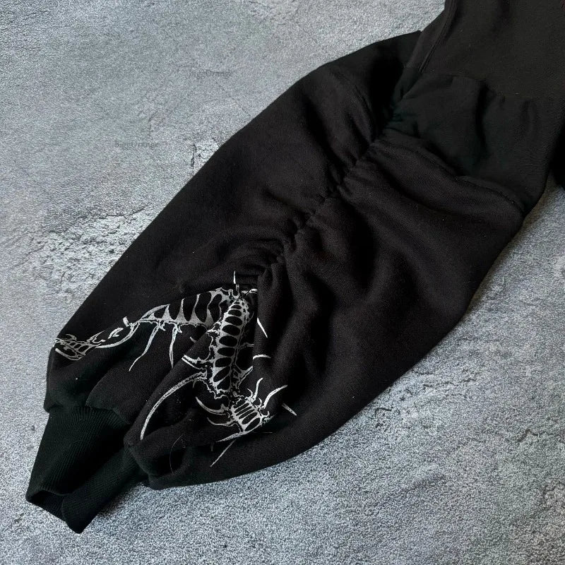 Sudadera Con Estampado Y Gorra