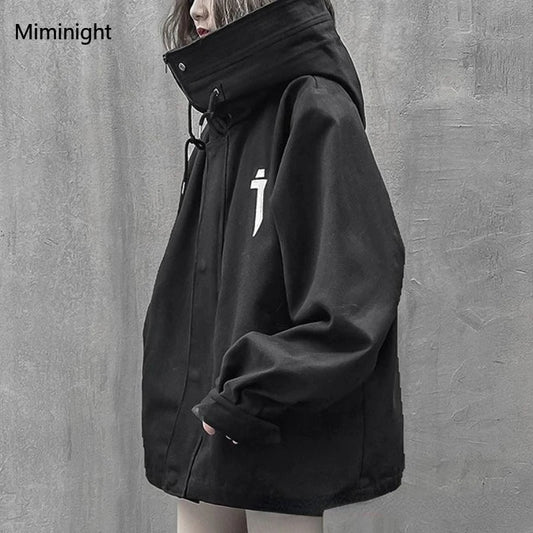 Chaqueta Techwear De Cuello Alto