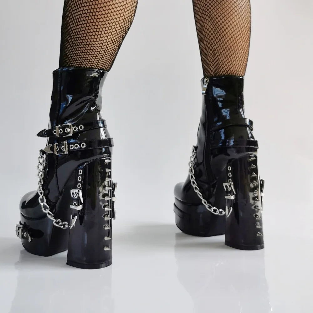 Botas De Tacón Negras