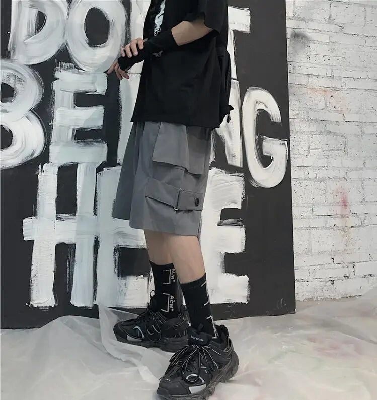 Pantalones De Cargo Medio Largo Ligero