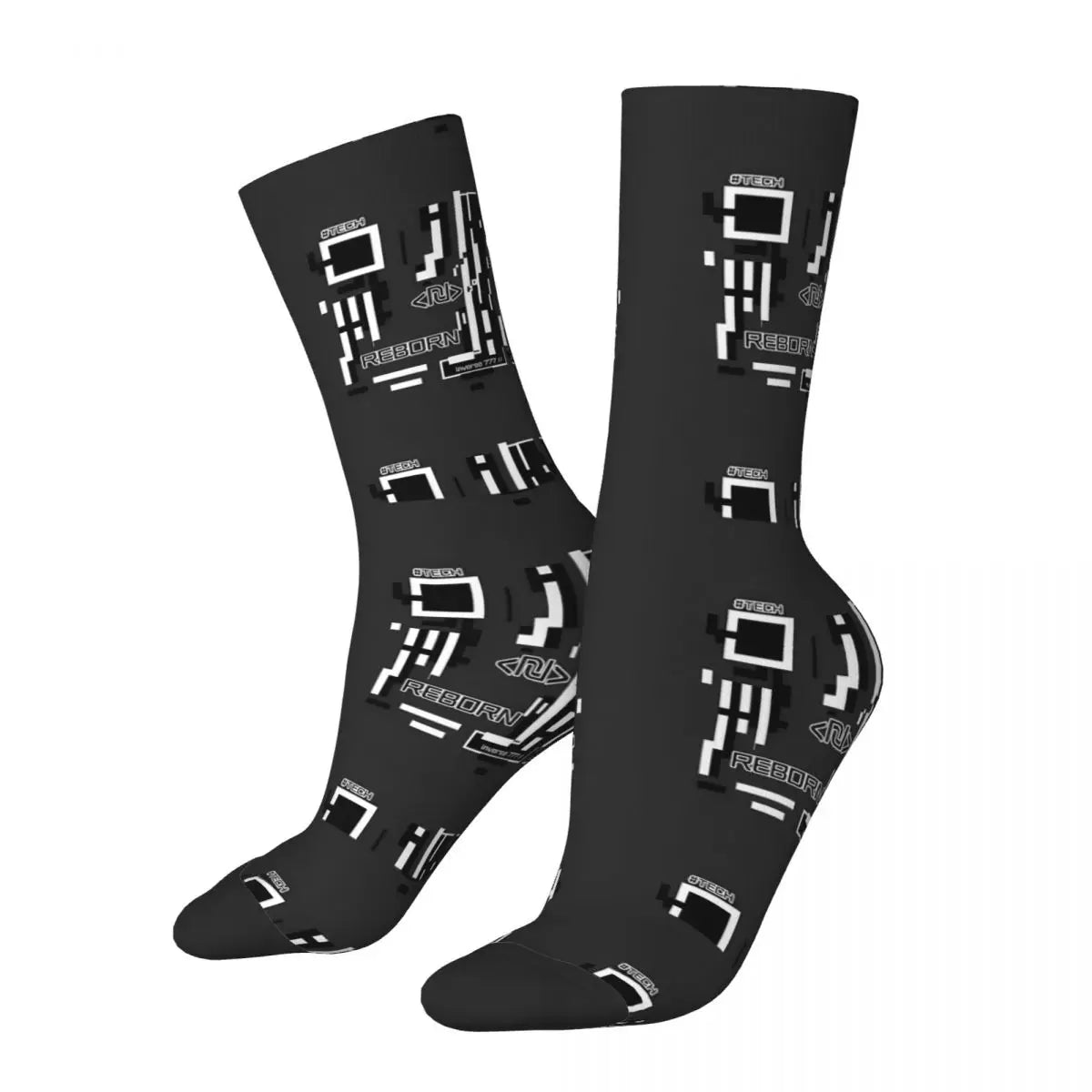 Calcetines Cyberpunk Microchip Techwear