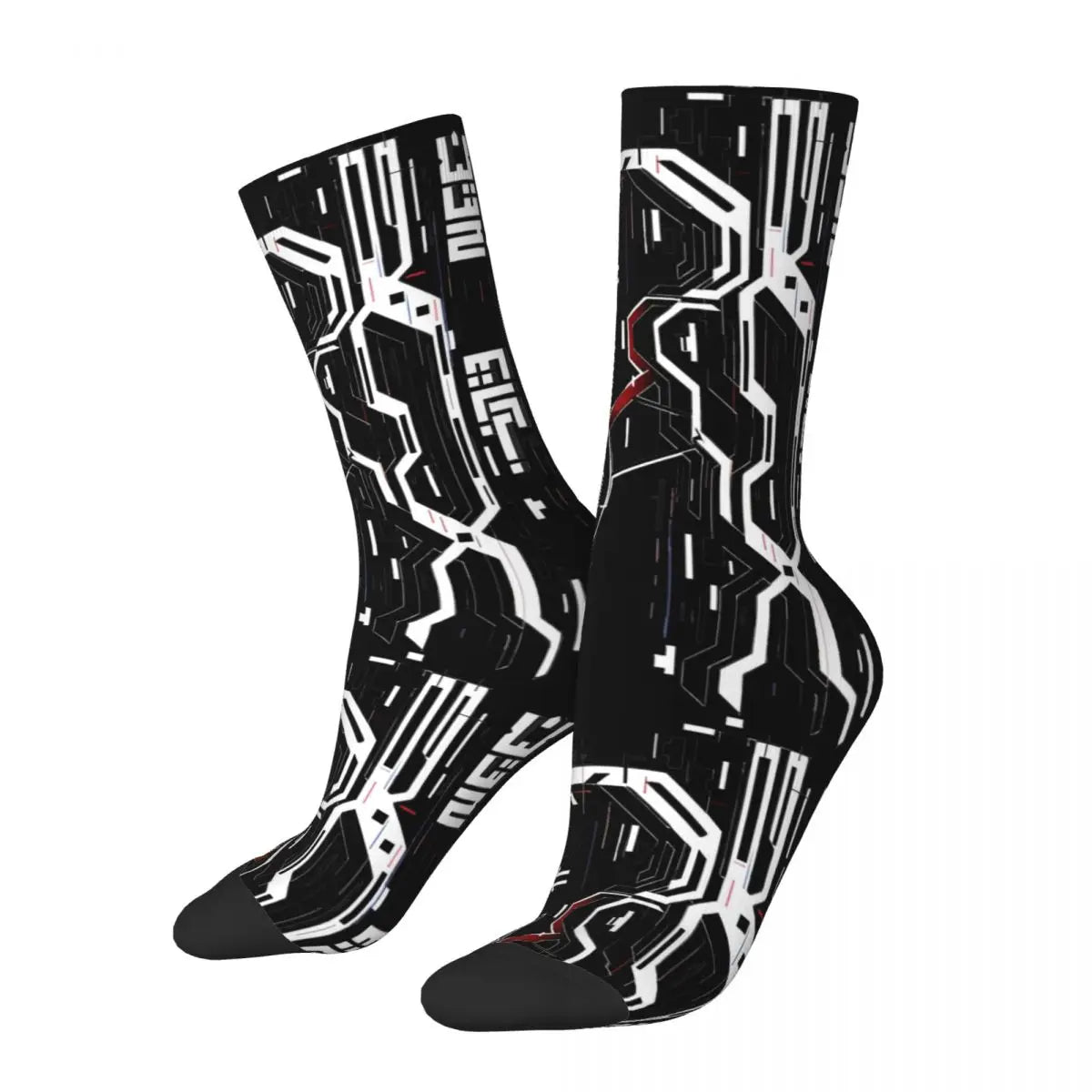 Calcetines Cyberpunk Microchip Techwear