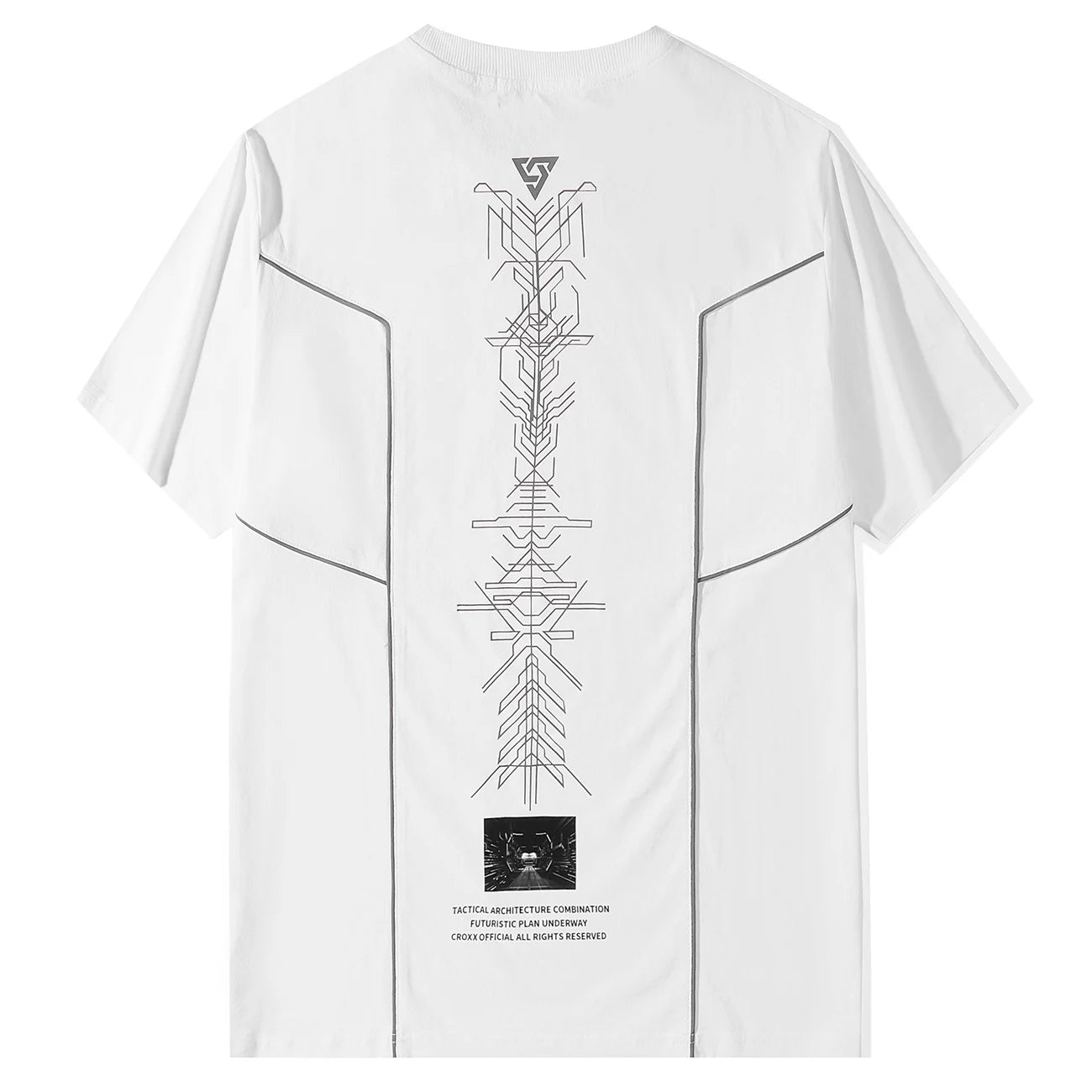 Camiseta Techwear Con Estampado Cybertribal