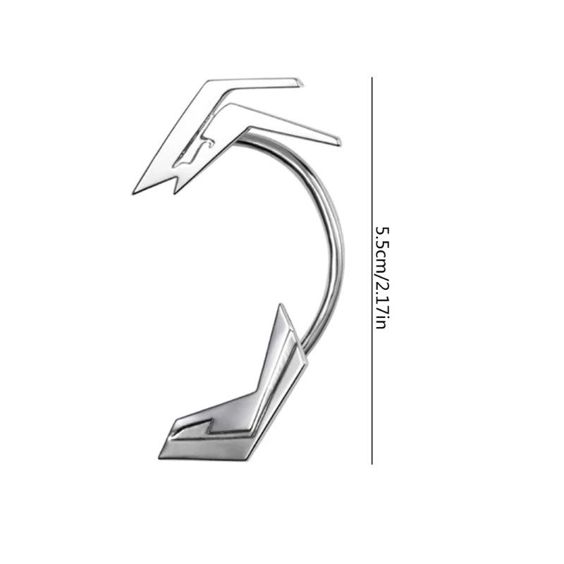 Pendiente Falso Cyberpunk Geometrico