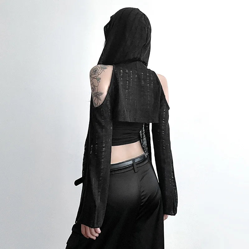 Capucha Con Mangas Techwear