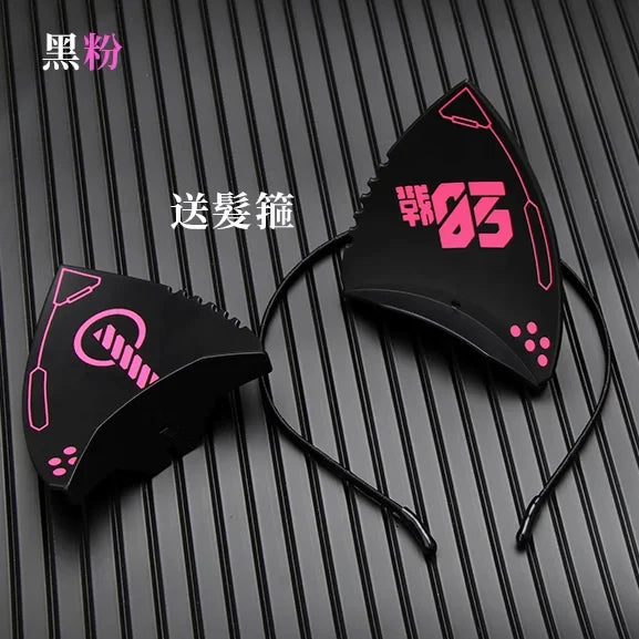 Mascara Cyberpunk Con Orejas De Gato