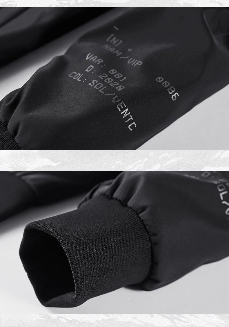 Chaqueta Bomber Estilo Techwear Con Parches