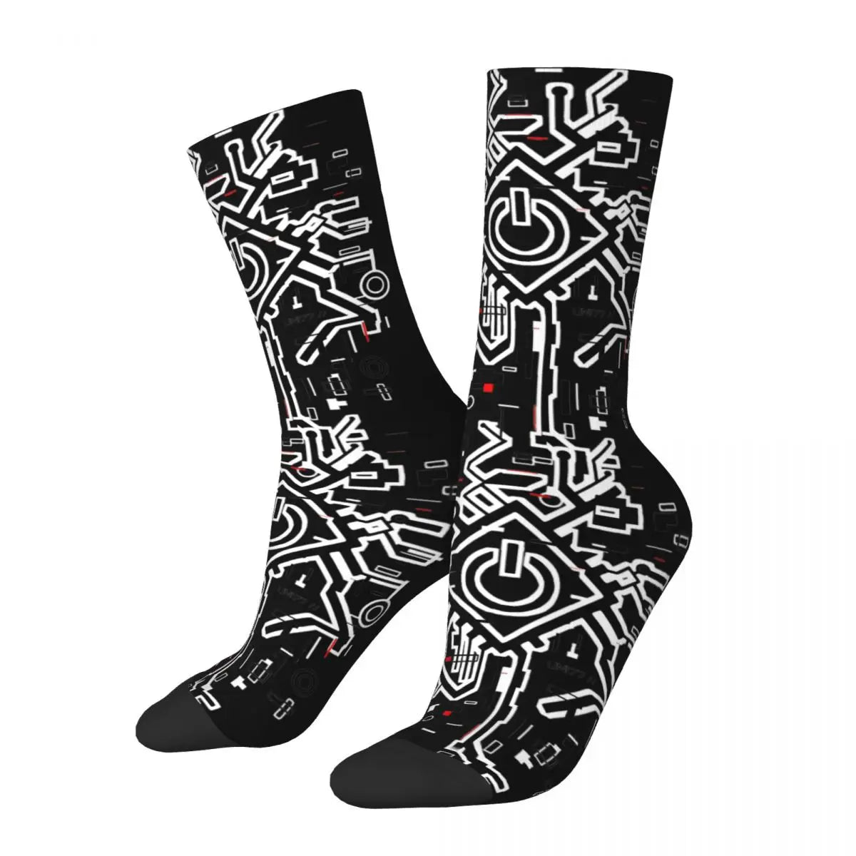 Calcetines Cyberpunk Microchip Techwear