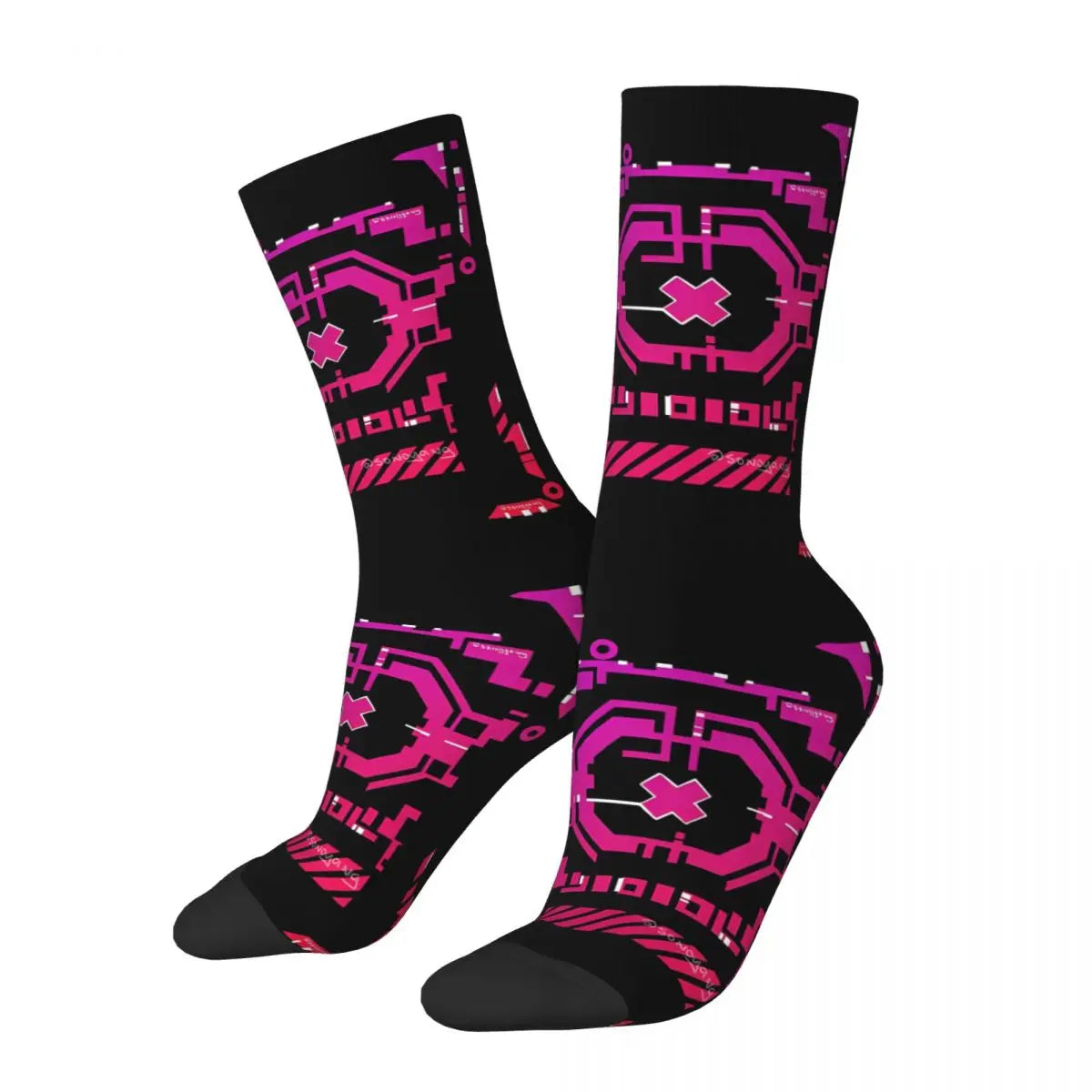 Calcetines Cyberpunk Microchip Techwear
