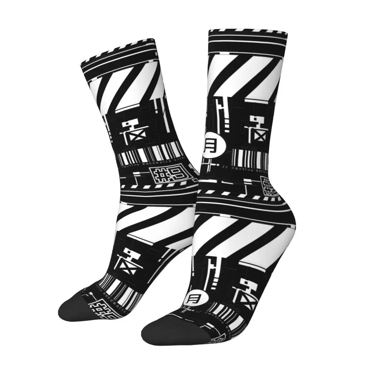 Calcetines Cyberpunk Microchip Techwear