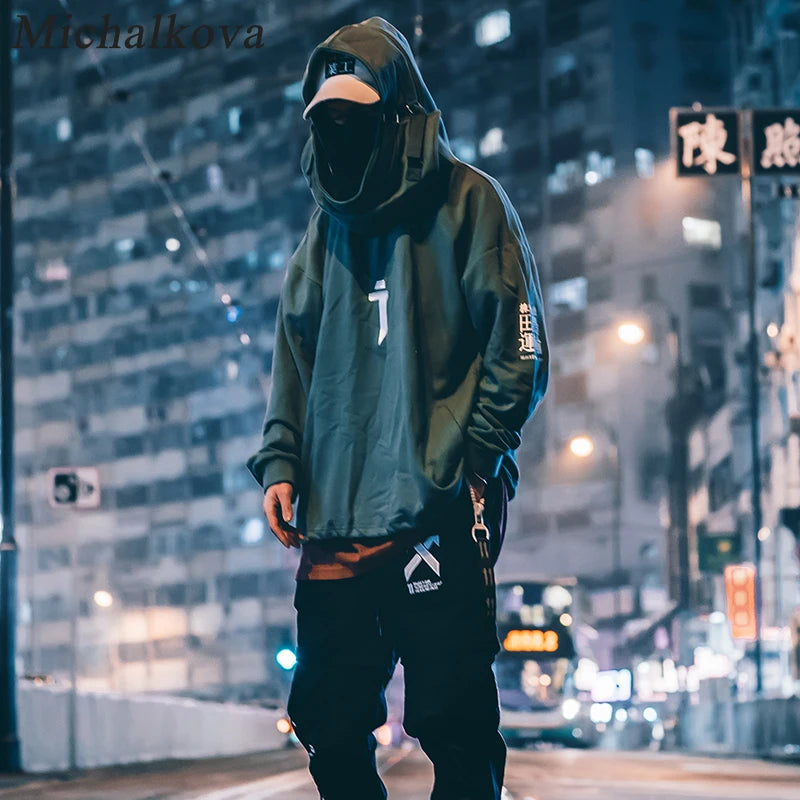 Sudadera Techwear De Cuello Alto