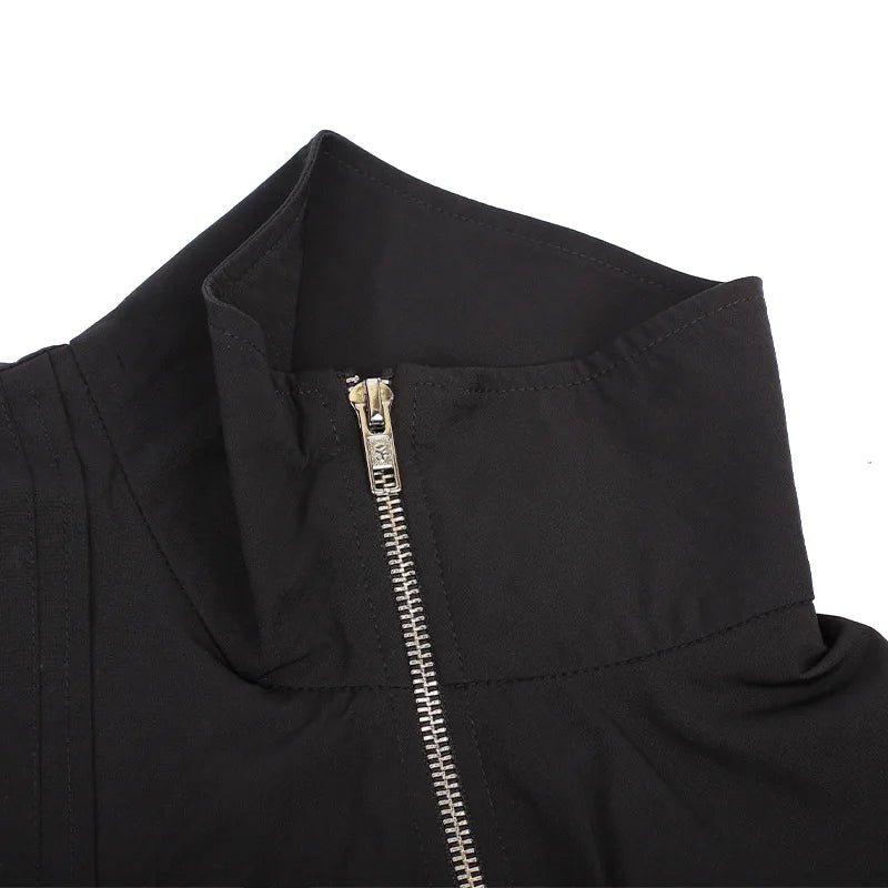 Chaqueta Crop Techwear De Una Manga