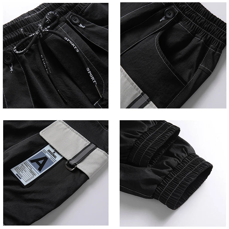 Pantalón Techwear Estilo Cargo con Tirantes