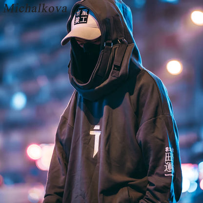 Sudadera Techwear De Cuello Alto