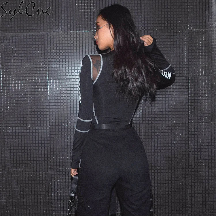Body Techwear De Manga Larga