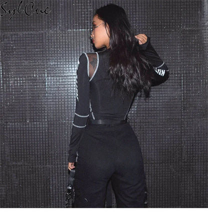 Body Techwear De Manga Larga