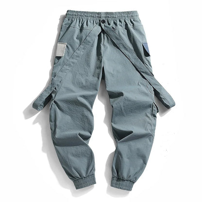 Pantalón Techwear Estilo Cargo con Tirantes