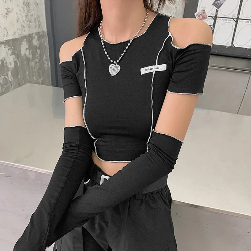 Top Techwear De Manga Larga Con Aperturas