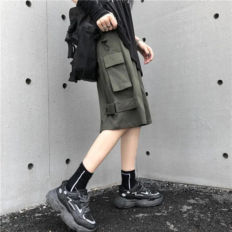 Pantalones De Cargo Medio Largo Ligero