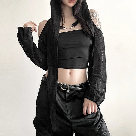 Capucha Con Mangas Techwear