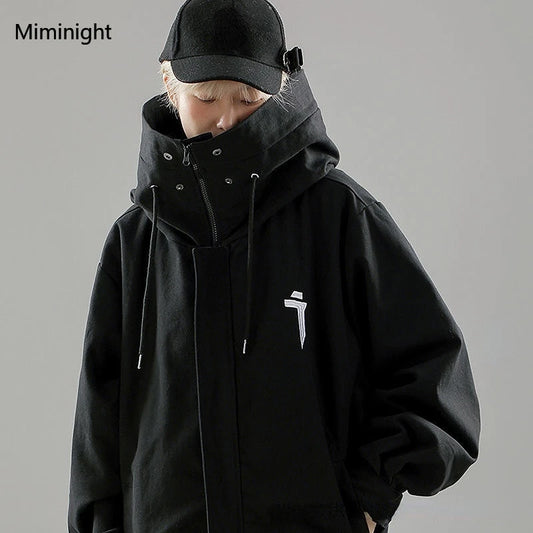 Chaqueta Techwear De Cuello Alto