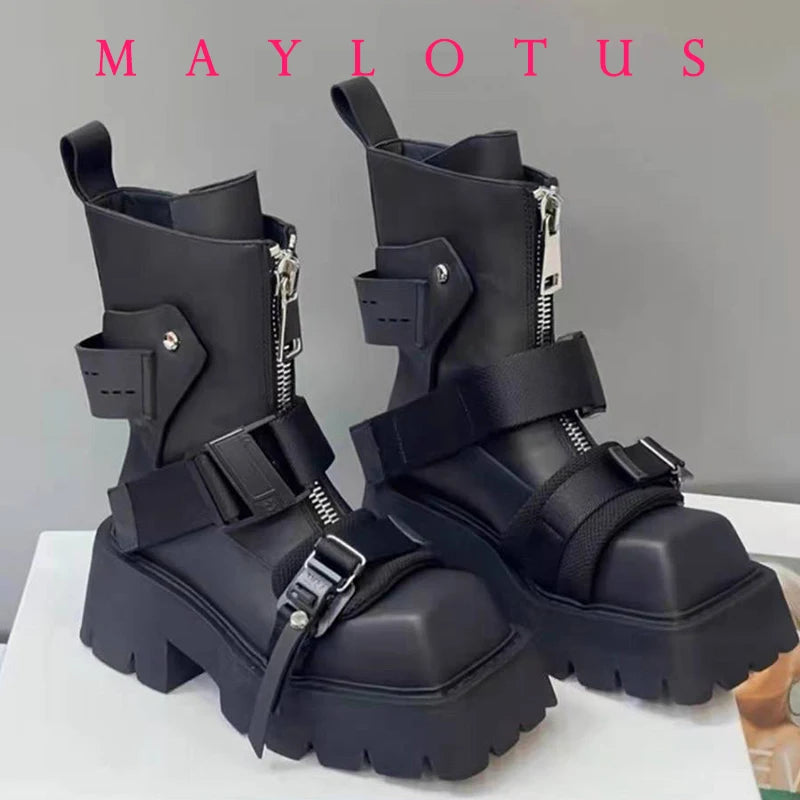 Botas Techwear Con Plataforma