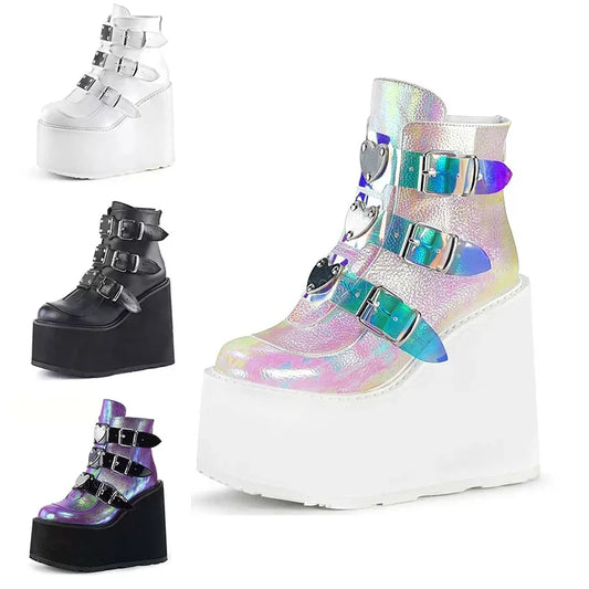 Botas De Tacón Y Plataforma Techwear