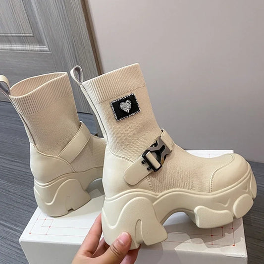 Botas Techwear De Plataforma Alta