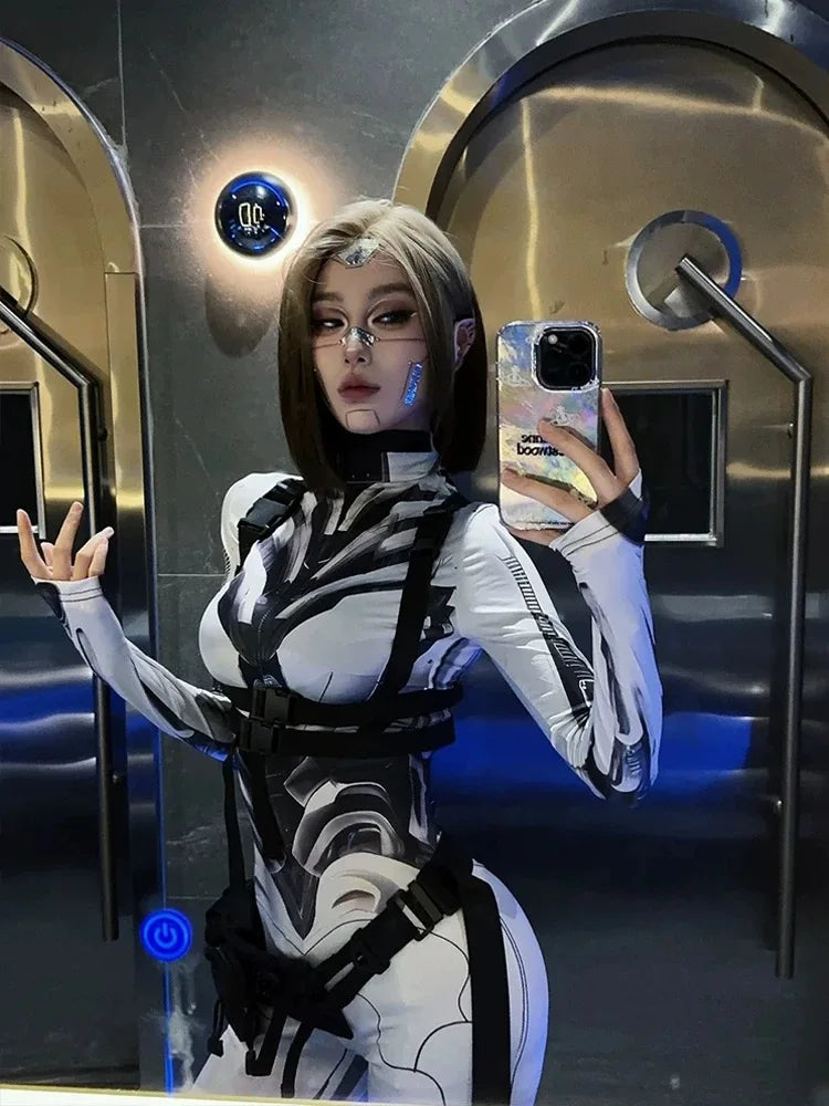 Mono Techwear Estampado Cyberpunk