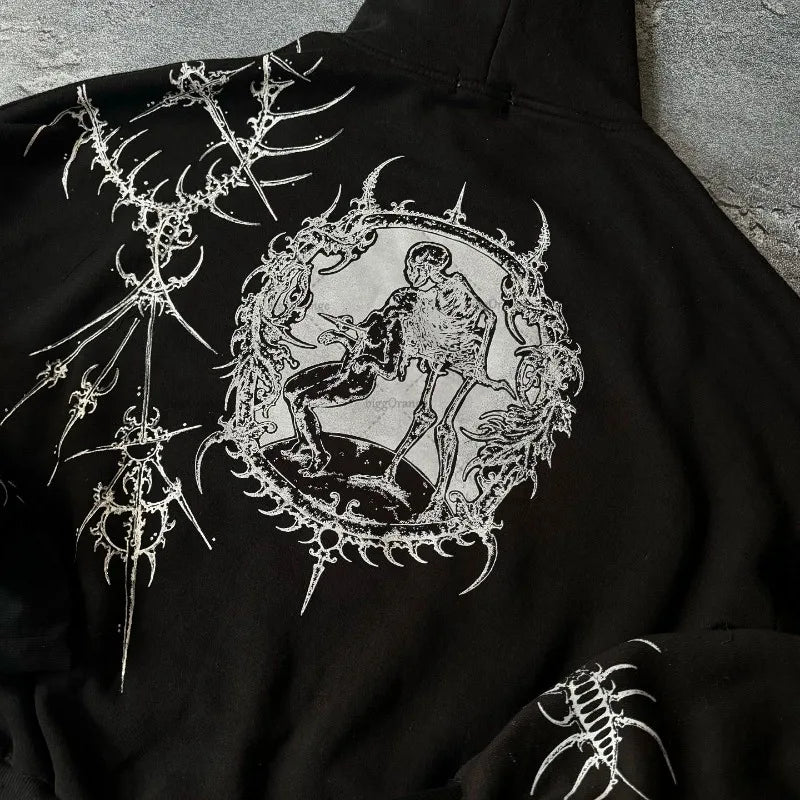 Sudadera Con Estampado Y Gorra
