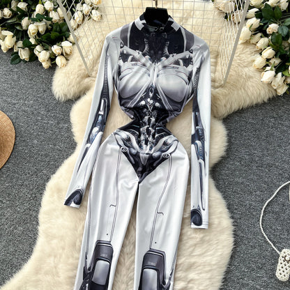 Mono Techwear Estampado Cyberpunk