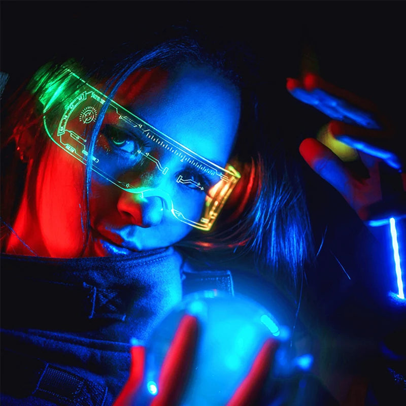 Gafas Led Estilo Cyberpunk