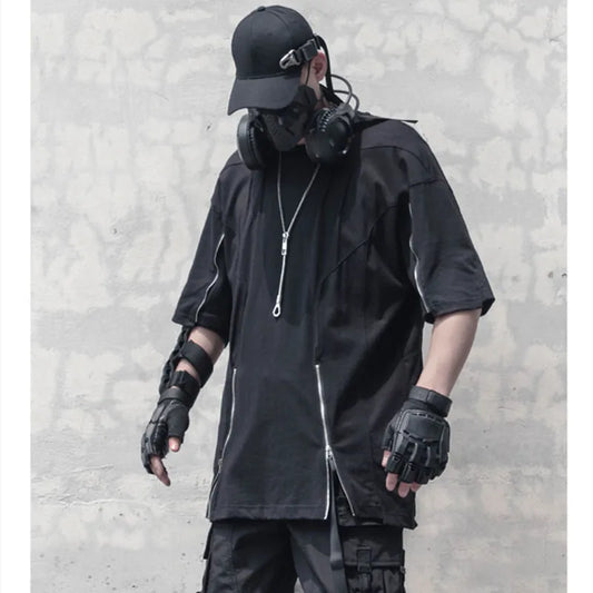 Camiseta Techwear Con Cremalleras