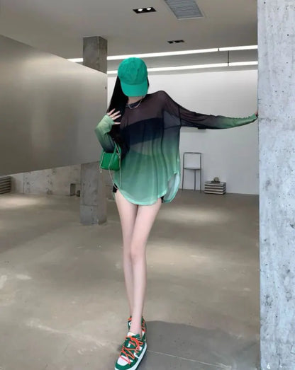 Camiseta Techwear Oversize Transparente