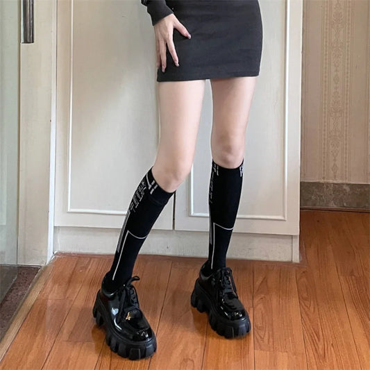 Calcetines Tipo Medias Tubo Ciberpunk Techwear