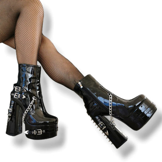Botas De Tacón Negras