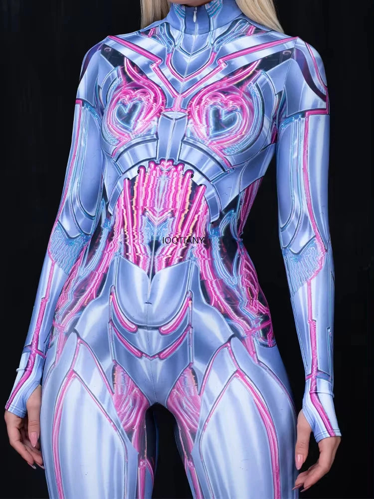 Mono Techwear Estampado Exoesqueleto