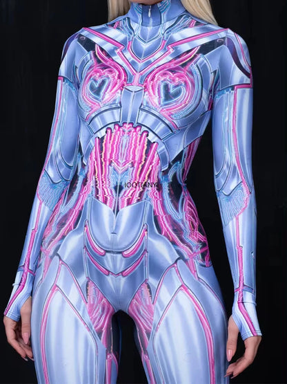 Mono Techwear Estampado Exoesqueleto