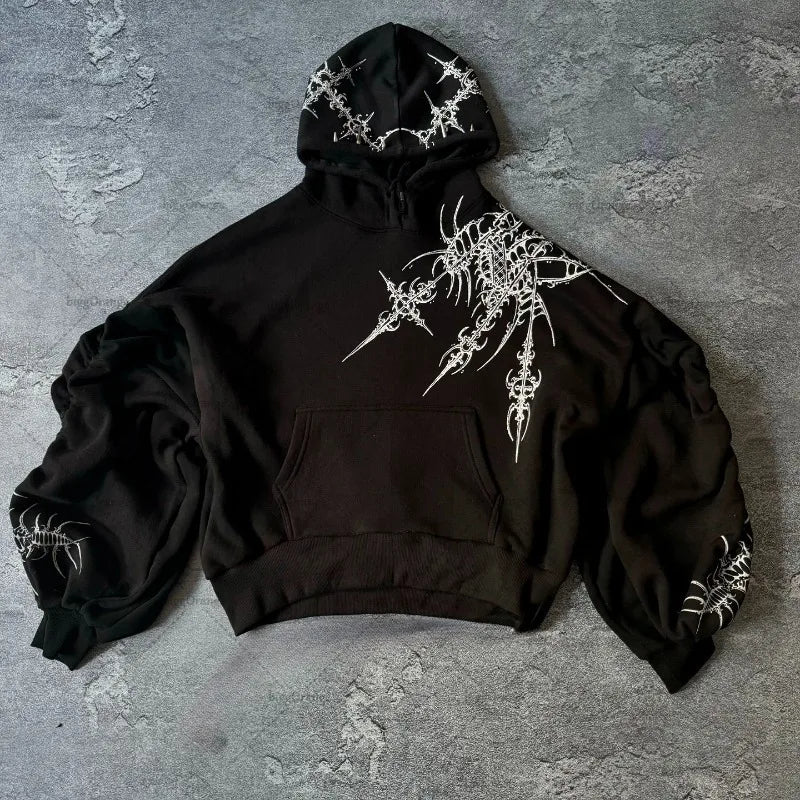 Sudadera Con Estampado Y Gorra