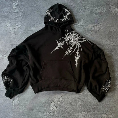 Sudadera Con Estampado Y Gorra