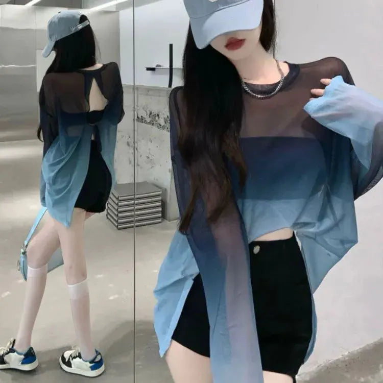 Camiseta Techwear Oversize Transparente