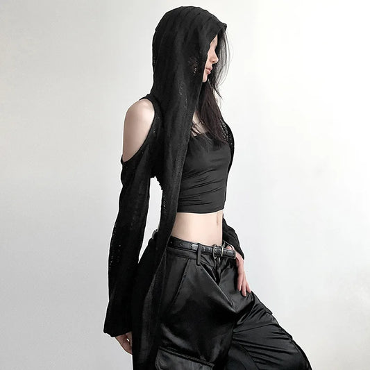 Capucha Con Mangas Techwear