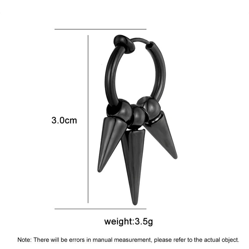 Pendiente Triple Punta Techwear