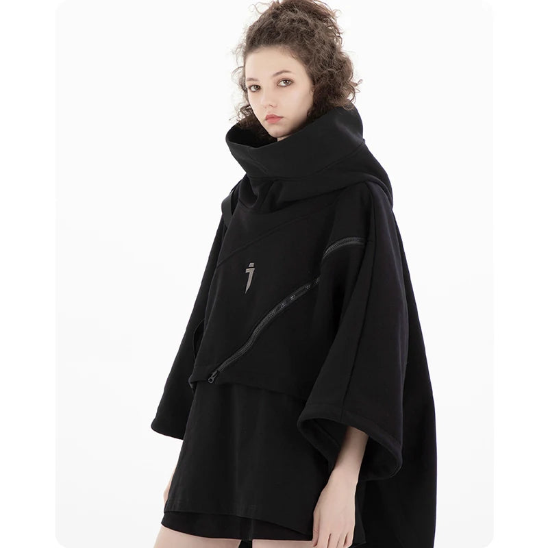Sudadera Con Cremalleras Techwear
