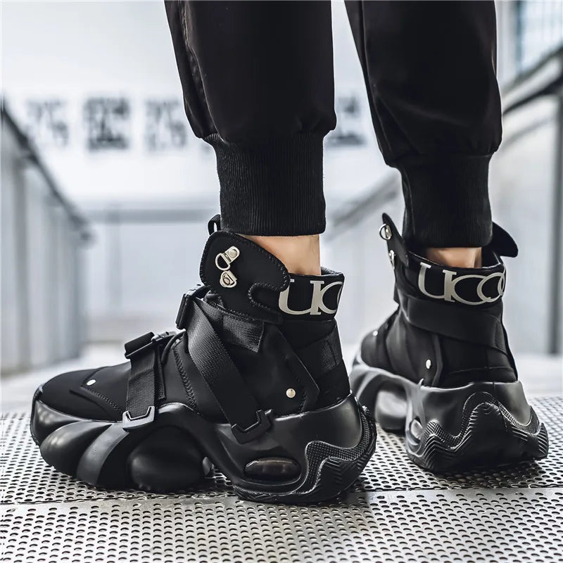 Sneakers Techwear Con Plataforma