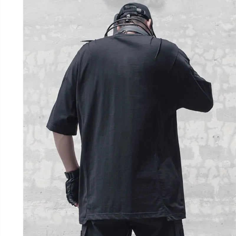 Camiseta Techwear Con Cremalleras