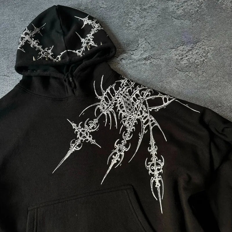 Sudadera Con Estampado Y Gorra